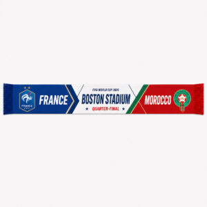 Global Soccer Event 2026 France Vs Morocco Quarter Final Scarf Version 2