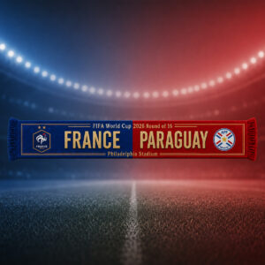 Global Soccer Event 2026 France Vs Paraguay Scarf Version 1