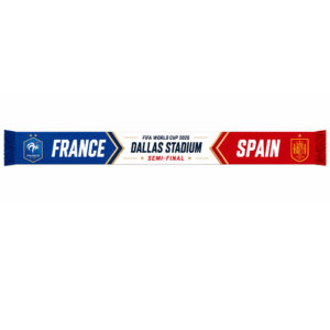 Global Soccer Event 2026 France Vs Spain Quarter Final Scarf Version 1