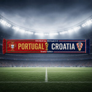 Global Soccer Event 2026 Portugal Vs Croatia Scarf Version 5