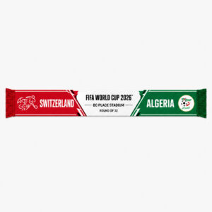 Global Soccer Event 2026 Switzerland Vs Algeria Round of 32 Scarf Version 3