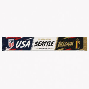 Global Soccer Event 2026 USA Vs Belgium Scarf Version 2
