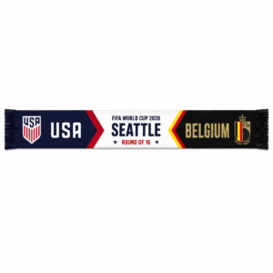 Global Soccer Event 2026 USA Vs Belgium Scarf Version 3