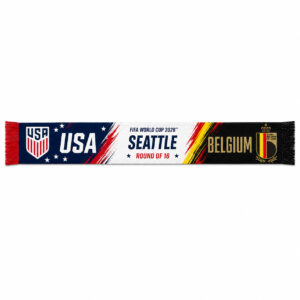 Global Soccer Event 2026 USA Vs Belgium Scarf Version 4