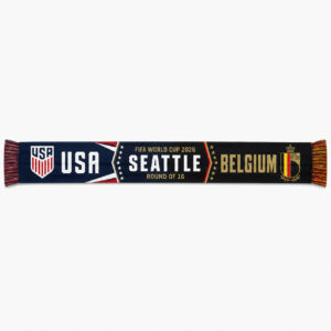Global Soccer Event 2026 USA Vs Belgium Scarf Version 8