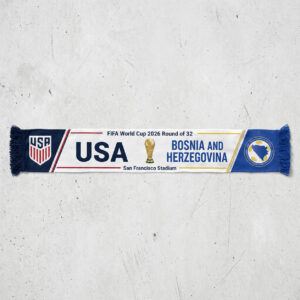 Global Soccer Event 2026 USA Vs Bosnia and Herzegovina Scarf Version 3