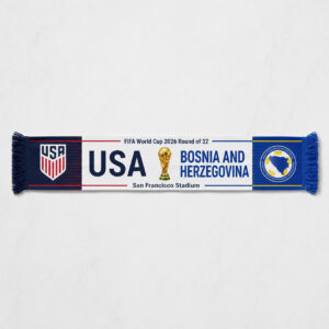 Global Soccer Event 2026 USA Vs Bosnia and Herzegovina Scarf Version 5