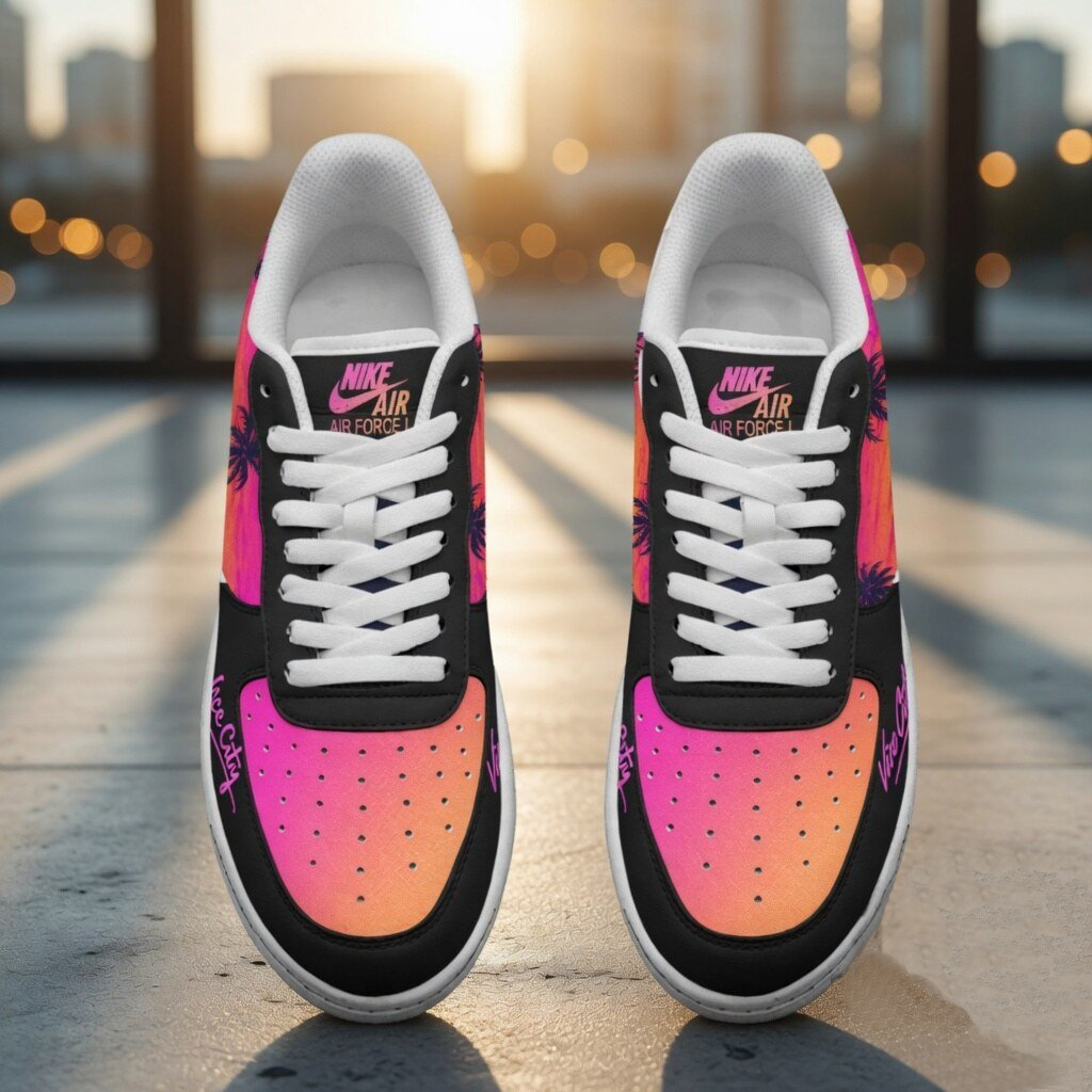 Grand Theft Auto VI Game Inspired Air Force 1 Shoes Sneakers for Gaming Fans 3 Grand Theft Auto VI Game Inspired Air Force 1 Shoes Sneakers for Gaming Fans - Image 3