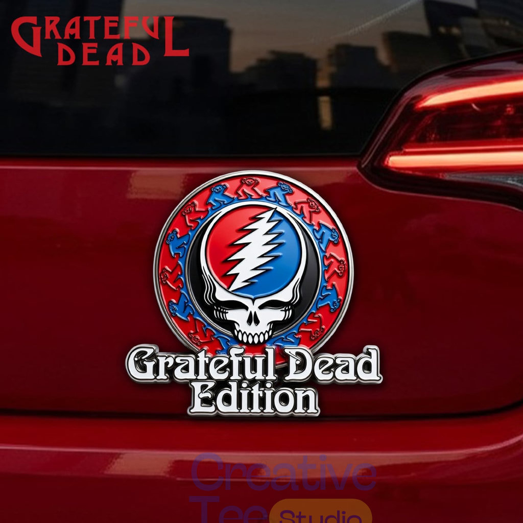 Grateful Dead Car Name Badge Emblem Version 1 1 Grateful Dead Car Name Badge Emblem Version 1
