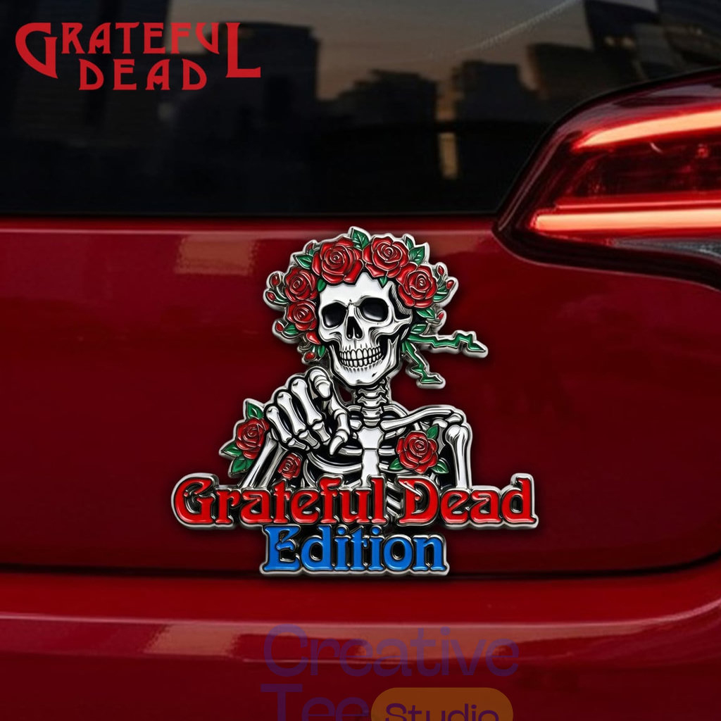 Grateful Dead Car Name Badge Emblem Version 3 1 Grateful Dead Car Name Badge Emblem Version 3