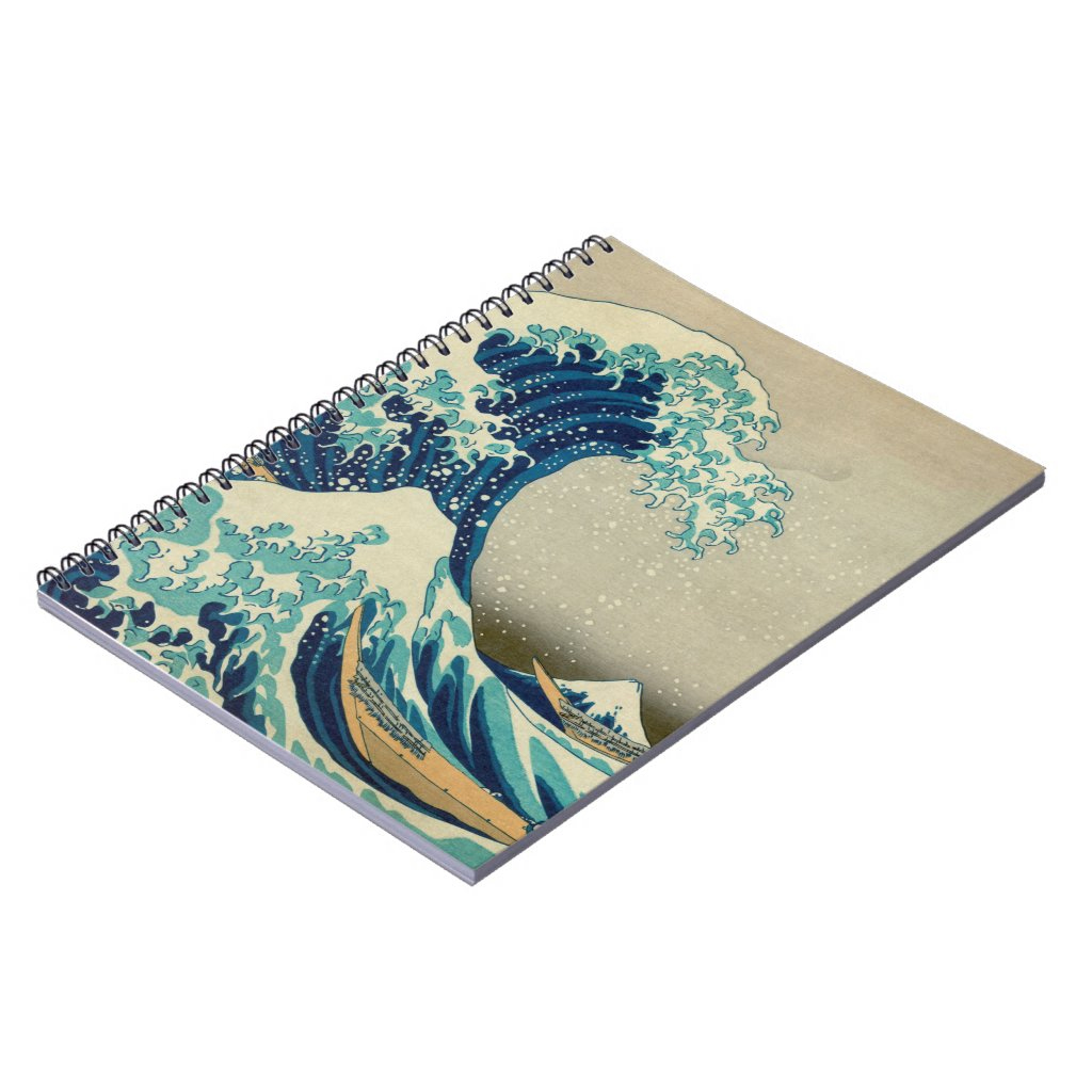 Great Wave off Kanagawa Japanese Art Notebook 2 Great Wave off Kanagawa Japanese Art Notebook