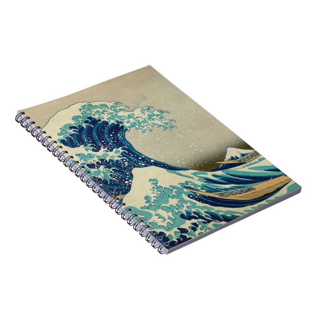 Great Wave off Kanagawa Japanese Art Notebook 3 Great Wave off Kanagawa Japanese Art Notebook