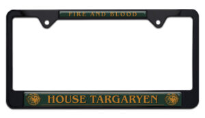 House of the Dragon - House Targaryen Green on Black 2026 License Plate Frame