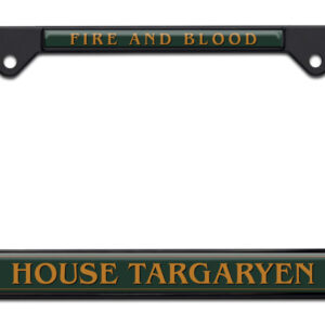 House of the Dragon - House Targaryen Green on Black 2026 License Plate Frame