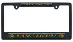 House of the Dragon - House Targaryen Green on Black 2026 License Plate Frame