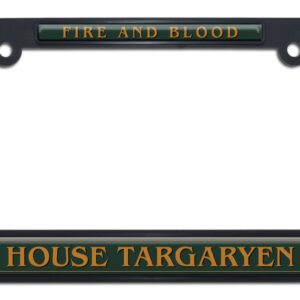 House of the Dragon - House Targaryen Green on Black 2026 License Plate Frame
