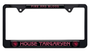 House of the Dragon - House Targaryen Red on Black 2026 License Plate Frame