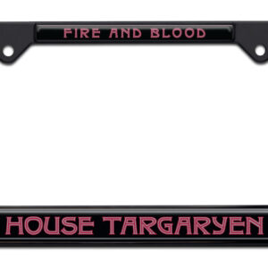 House of the Dragon - House Targaryen Red on Black 2026 License Plate Frame