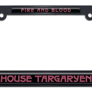 House of the Dragon - House Targaryen Red Doming on Black 2026 License Plate Frame