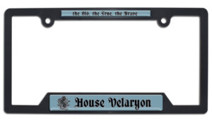 House of the Dragon - House Velaryon Open Corner 2026 License Plate Frame