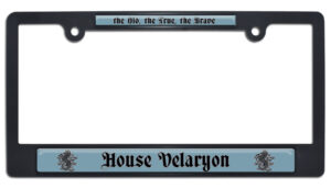 House of the Dragon - House Velaryon Black 2026 License Plate Frame