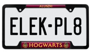 Harry Potter Alumni Black Open 2026 License Plate Frame