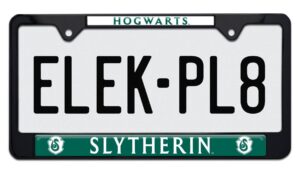 Harry Potter Slytherin Black Standard 2026 License Plate Frame