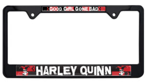 Harley Quinn Black 2026 License Plate Frame