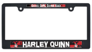 Harley Quinn Black 2026 License Plate Frame