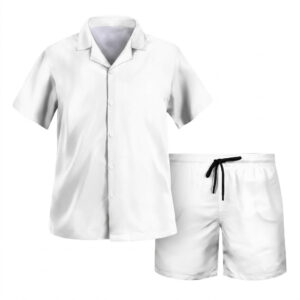 All-Over-Print Hawaiian Shirt and Shorts (Custom-Made)