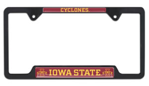 Iowa State Cyclones Black 2026 License Plate Frame