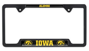 Iowa Alumni Black 2026 License Plate Frame