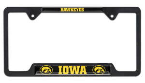 Iowa Hawkeyes Black 2026 License Plate Frame