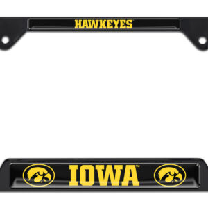 Iowa Hawkeyes Black 2026 License Plate Frame