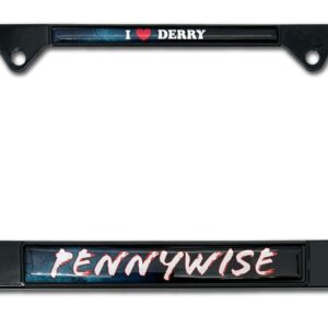 Pennywise IT Movie "I Love Derry" All 2026 License Plate Frame