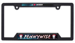 Pennywise "I Love Derry" Black Open Corner 2026 License Plate Frame