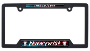 Pennywise "Time to Float" Black Open Corner 2026 License Plate Frame