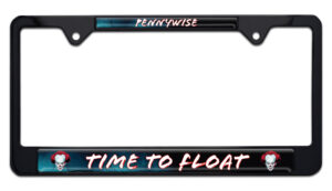 Time to Float Pennywise Black 2026 License Plate Frame