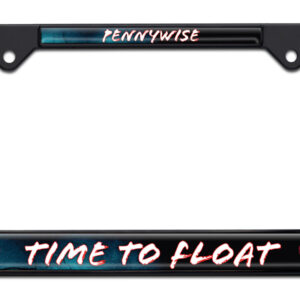 Time to Float Pennywise Black 2026 License Plate Frame