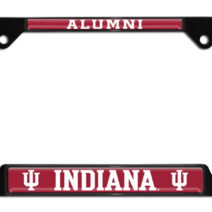 Indiana University Alumni Open Corners Black 2026 License Plate Frame
