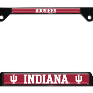 Indiana University Hoosiers Black Open Corners 2026 License Plate Frame