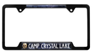 Jason Friday the 13th Camp Crystal Lake Black Open Corner 2026 License Plate Frame