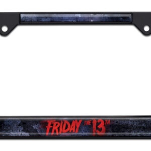 Friday the 13th Black Standard Size 2026 License Plate Frame