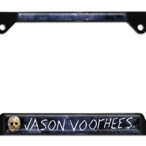 Jason Voorhees Friday the 13th Black Open Corner 2026 License Plate Frame