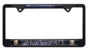 Jason Voorhees Friday the 13th Black Standard Size 2026 License Plate Frame