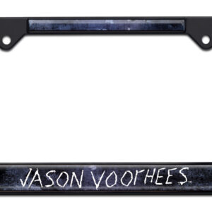 Jason Voorhees Friday the 13th Black Standard Size 2026 License Plate Frame