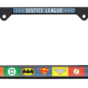 Justice League Color Black 2026 License Plate Frame