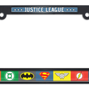 Justice League Color Black 2026 License Plate Frame