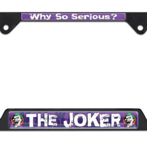 Joker Open Corners Black 2026 License Plate Frame