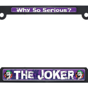 Joker Black Open Corners 2026 License Plate Frame